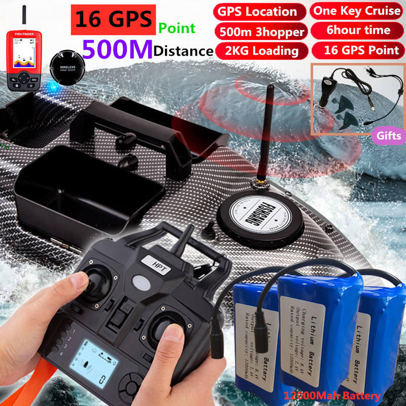 Fishing Boat Gps - 500M GPS Bait Boat Smart Cruise