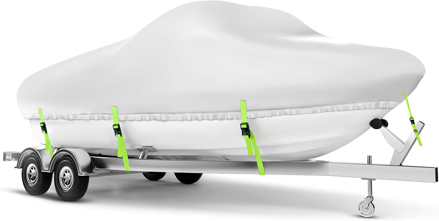 Fishing Boat Trailer - Heavy Duty Boat Cover 24-26 ft,