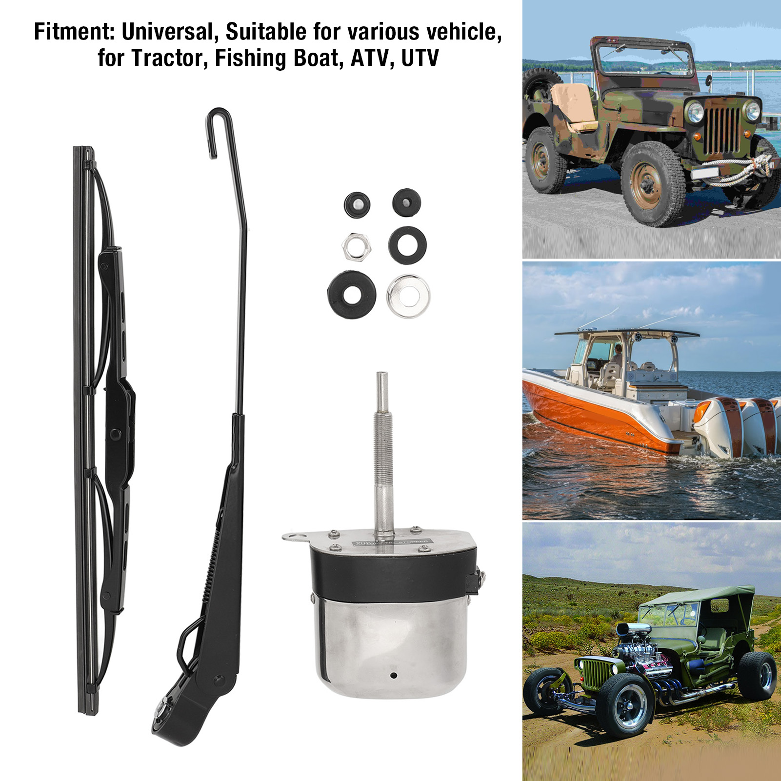 Electric Motor Windshield Wipe - مراجعة Fishing Boat Trolling Motor وسعره