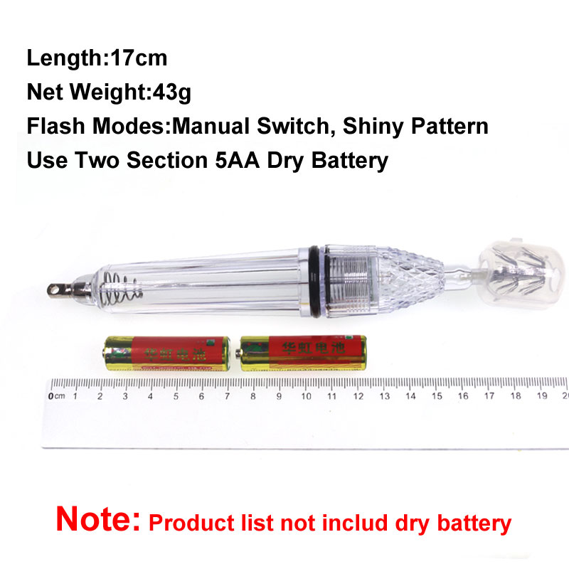 1pc 12cm 17cm 5AA Battery LED  - مراجعة Fishing Boat Navigation Light وسعره