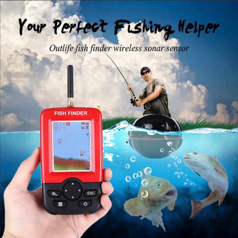 Display Portable fish finder e - مراجعة Fishing Boat Depth Finder وسعره