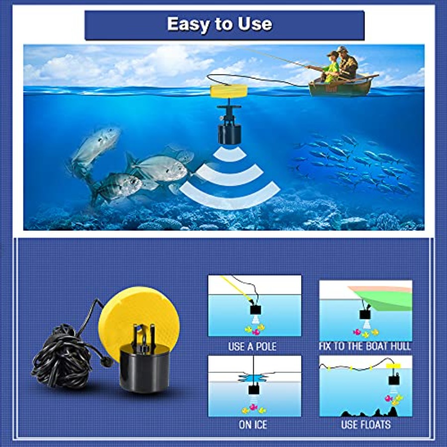 Kayak Portable Fish Depth Find - مراجعة Fishing Boat Depth Finder وسعره