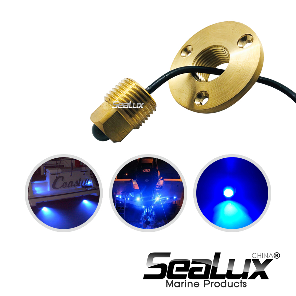 Sealux Brass drain plug LED li - مراجعة Fishing Boat Navigation Light وسعره