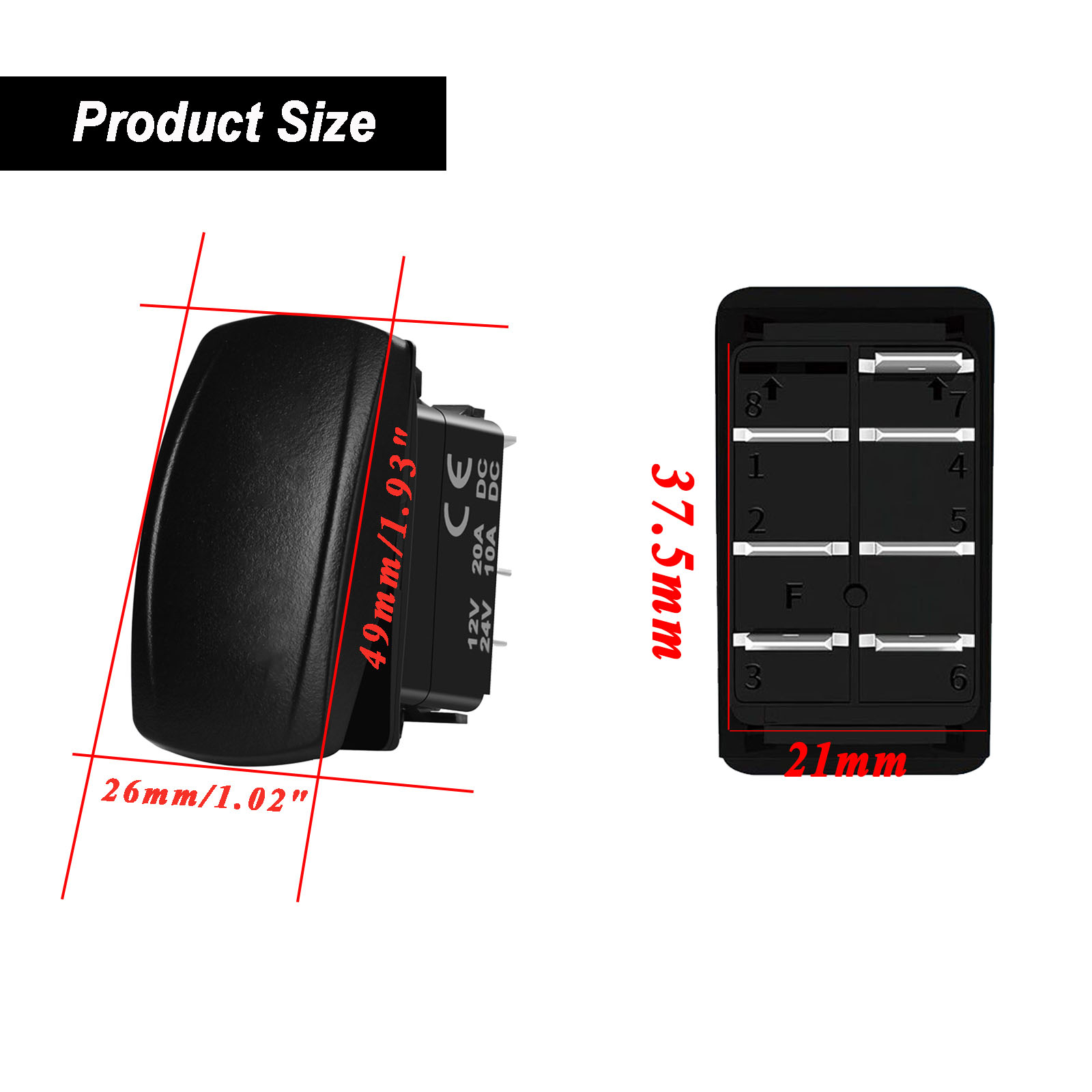 12V/24V Waterproof Backlit Mar - مراجعة Fishing Boat Navigation Light وسعره