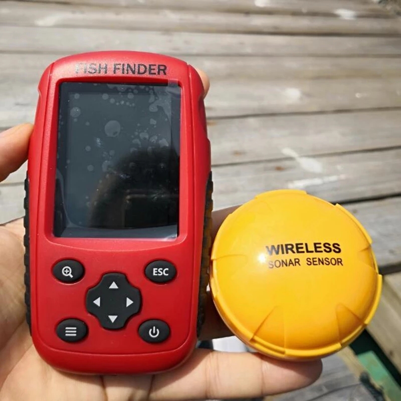 Fish finder wireless Wireless  - مراجعة Fishing Boat Depth Finder وسعره
