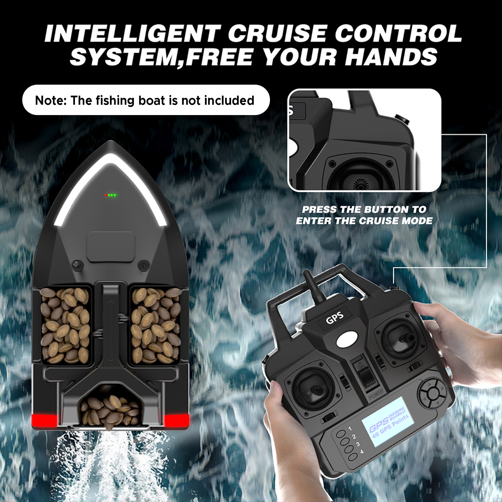 Remote Control for V020 GPS Fi - مراجعة Fishing Boat Gps وسعره