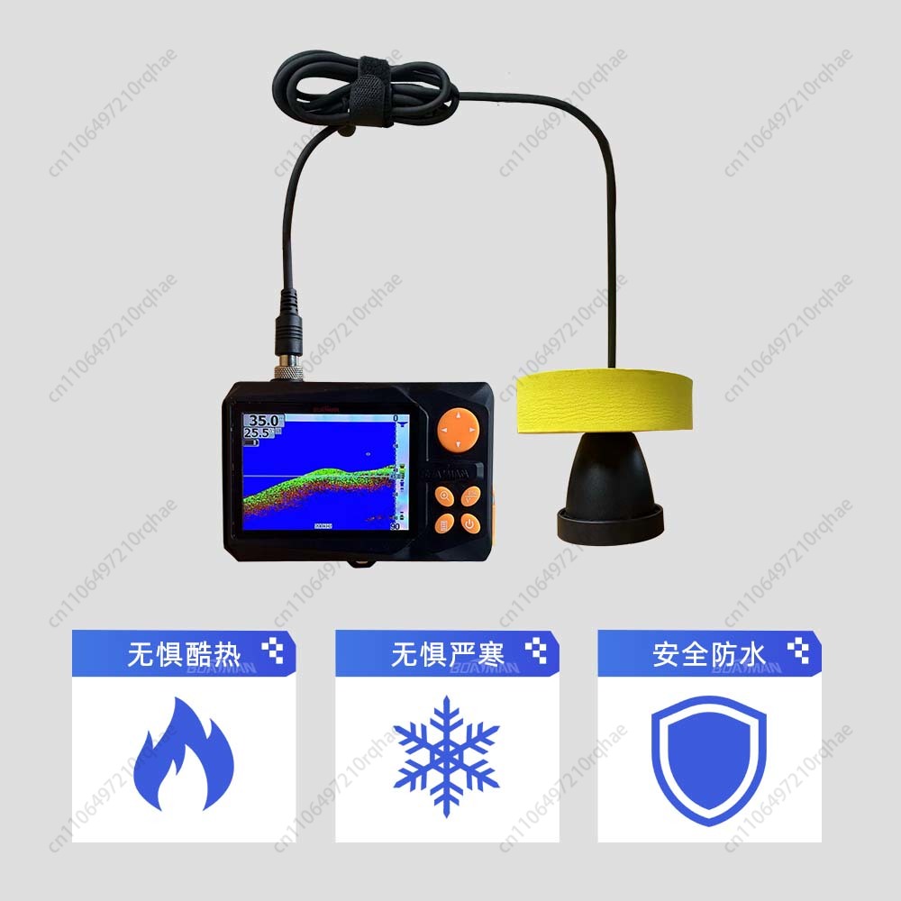 Finder Wired Sonar Double Angl - مراجعة Fishing Boat Depth Finder وسعره