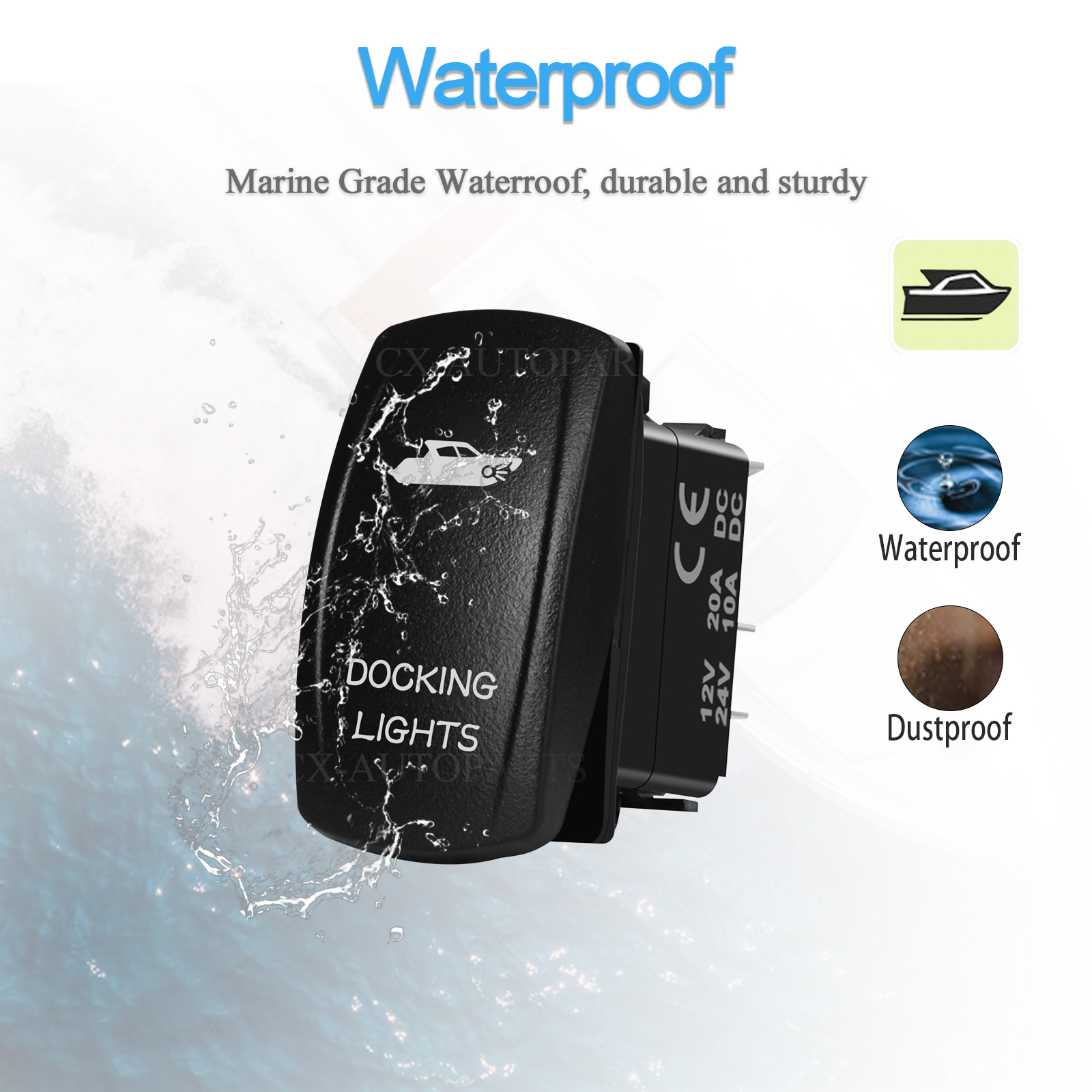 Marine Grade IP66 Rocker Switc - مراجعة Fishing Boat Anchor وسعره