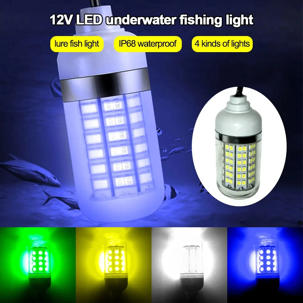 12V Underwater Lamp 15W 108 LE - مراجعة Fishing Boat Navigation Light وسعره