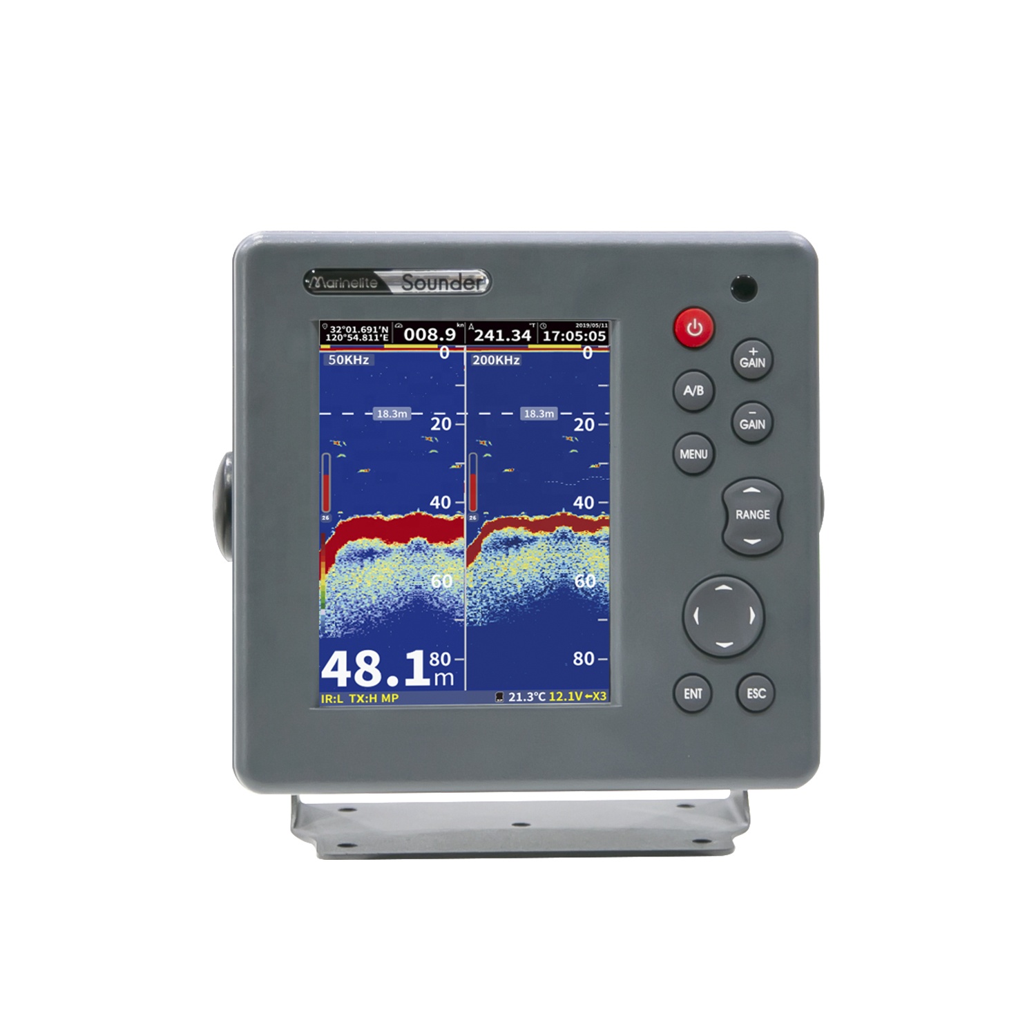 Commercial 6-inch Fish Finder  - مراجعة Fishing Boat Depth Finder وسعره