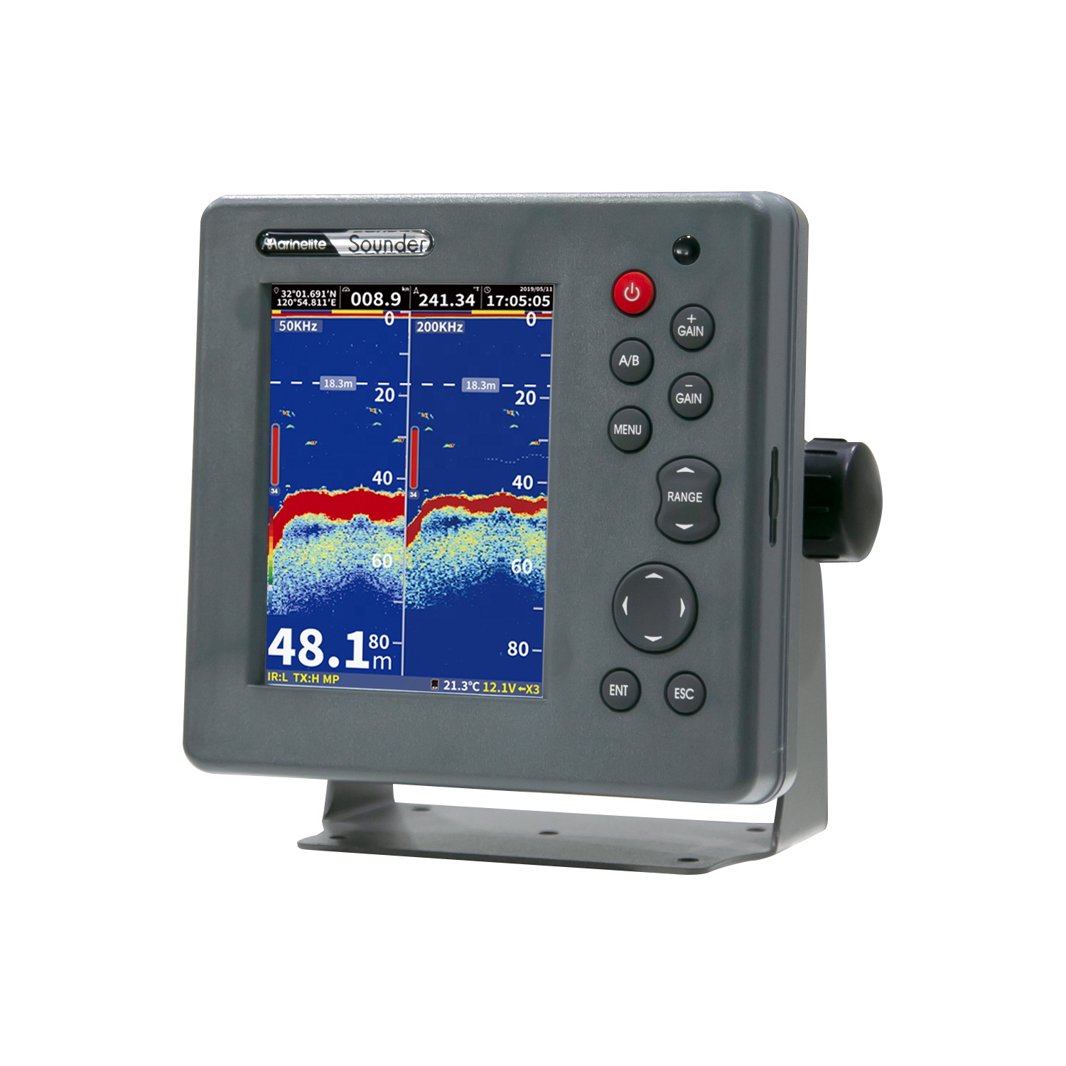 Commercial 6-inch Fish Finder  - مراجعة Fishing Boat Depth Finder وسعره