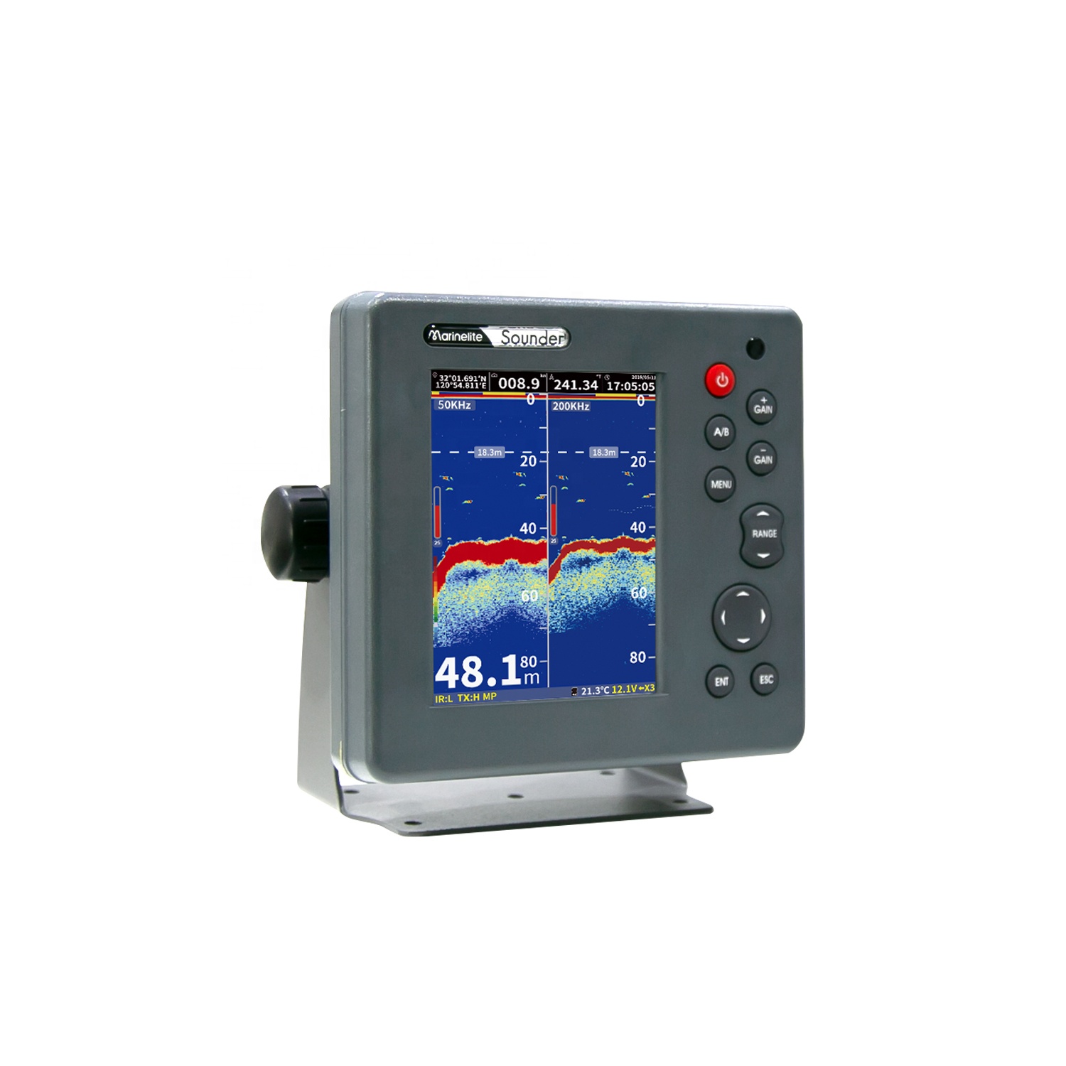 Commercial 6-inch Fish Finder  - مراجعة Fishing Boat Depth Finder وسعره
