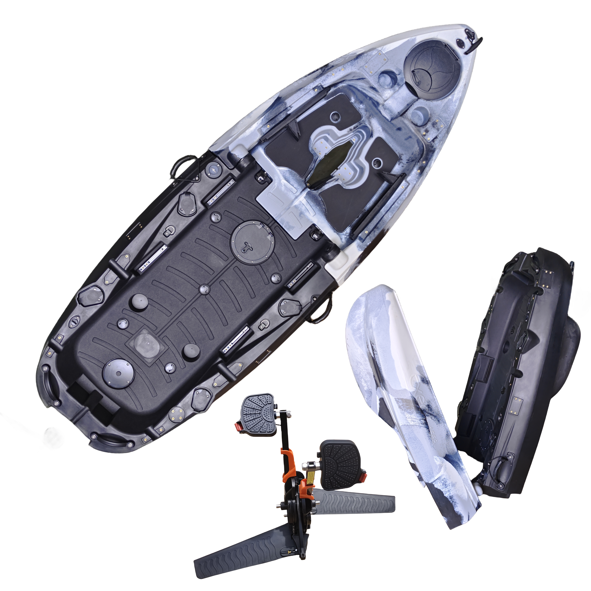 Plastic Kayak Pedal Kayak Fish - مراجعة Fishing Boat Seat وسعره