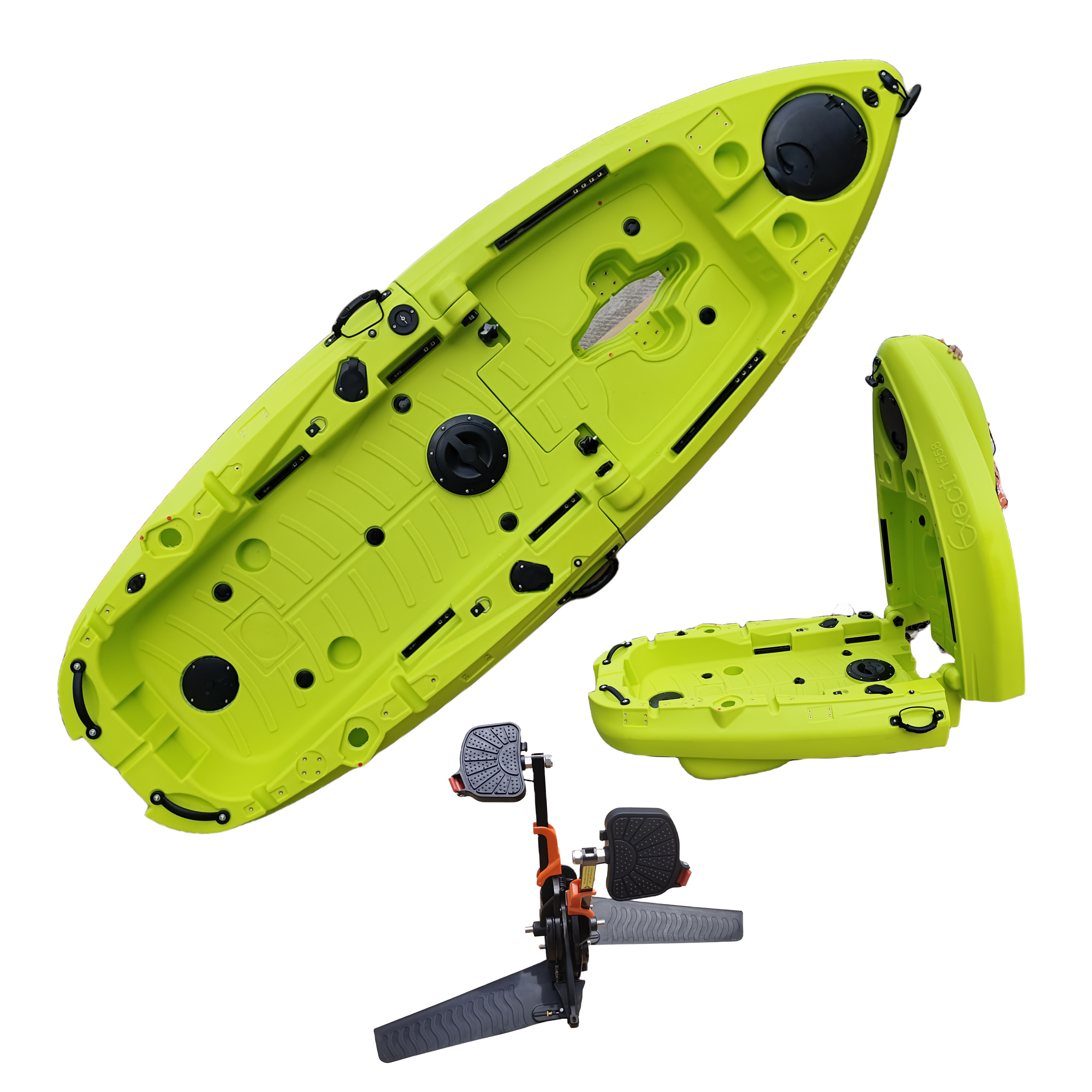 Plastic Kayak Pedal Kayak Fish - مراجعة Fishing Boat Seat وسعره