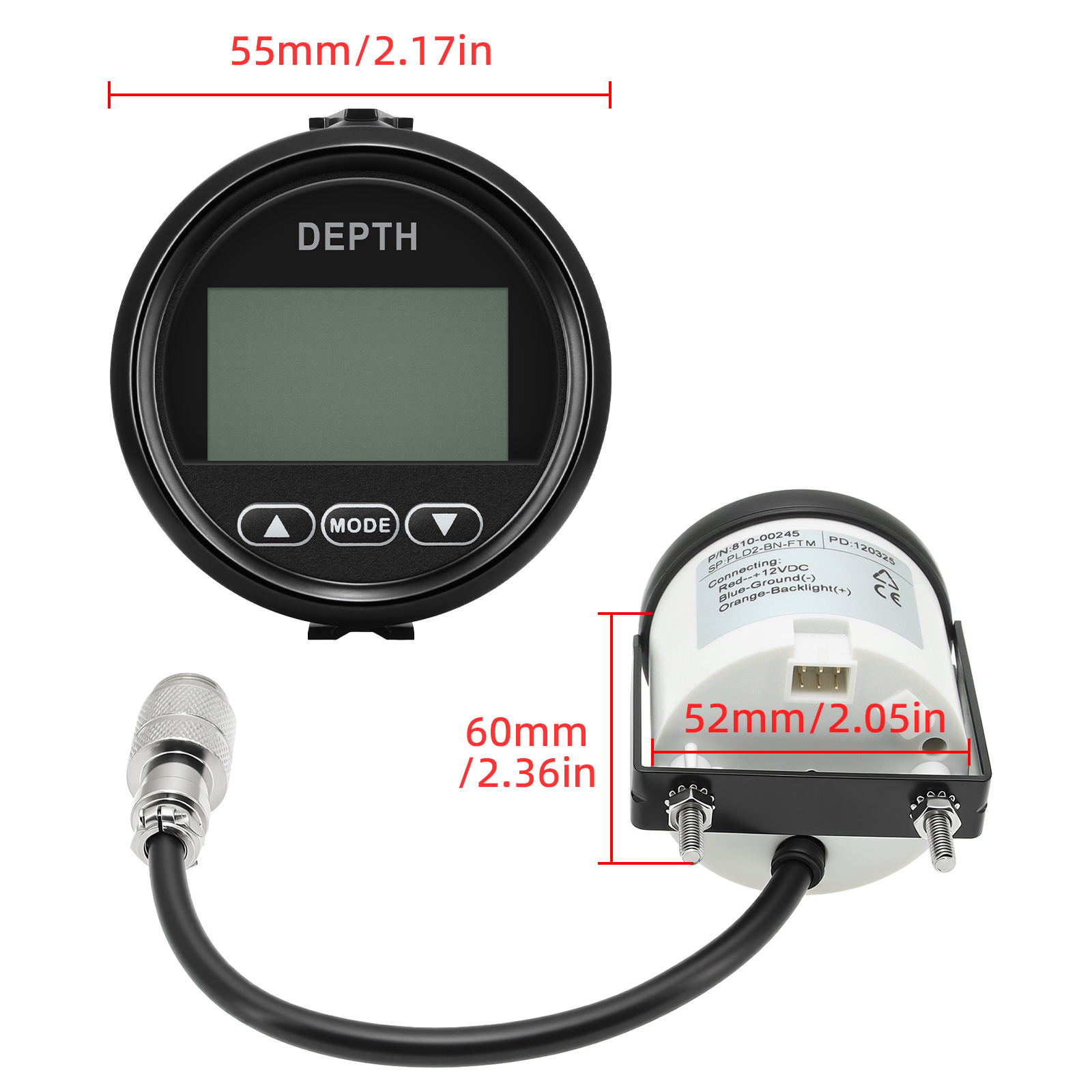 New Depth Detector 52mm/2in Ma - مراجعة Fishing Boat Gps وسعره