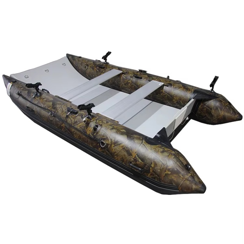 High-Speed Catamaran Inflatabl - مراجعة Fishing Boat Inflatable وسعره