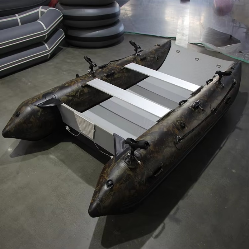 High-Speed Catamaran Inflatabl - مراجعة Fishing Boat Inflatable وسعره
