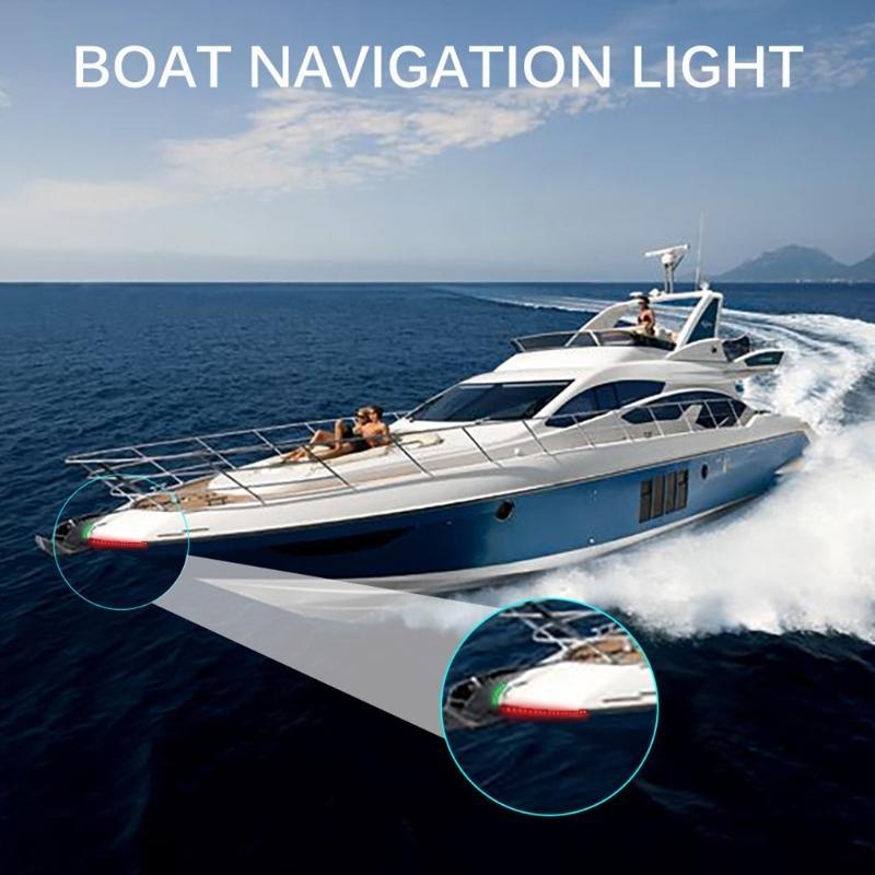 652F 2Pcs LED Boat Navigation  - مراجعة Fishing Boat Navigation Light وسعره