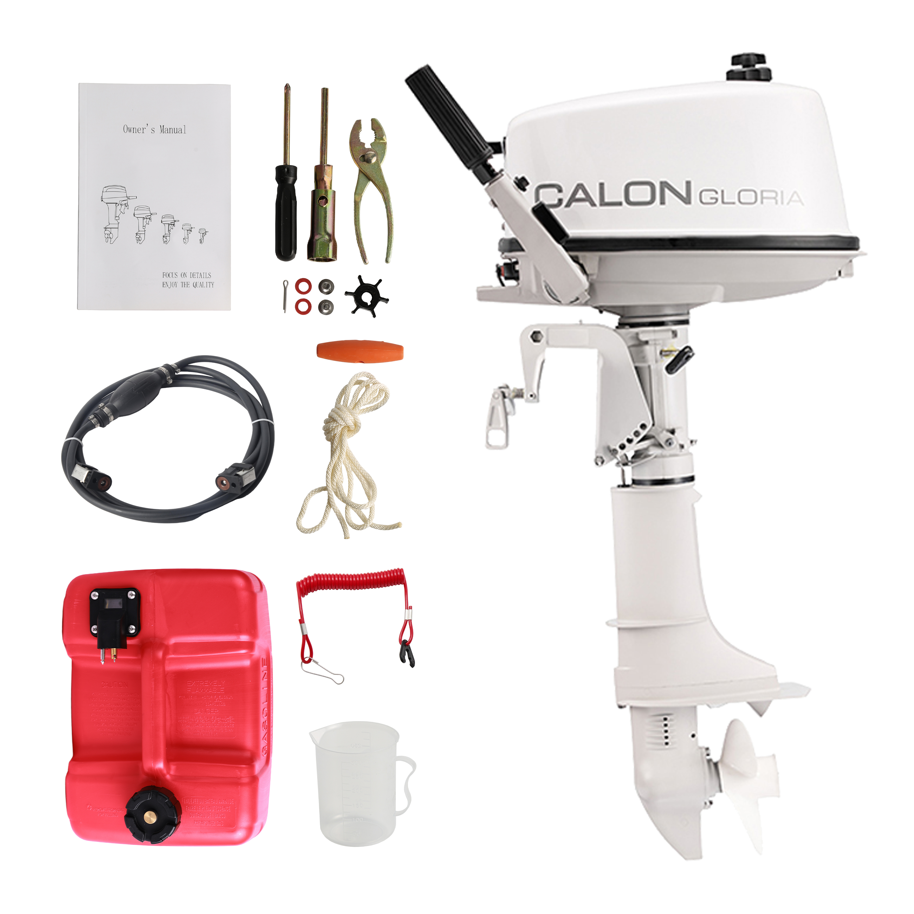 2 Stroke 5HP Calon Outboard Mo - مراجعة Fishing Boat Outboard Motor وسعره