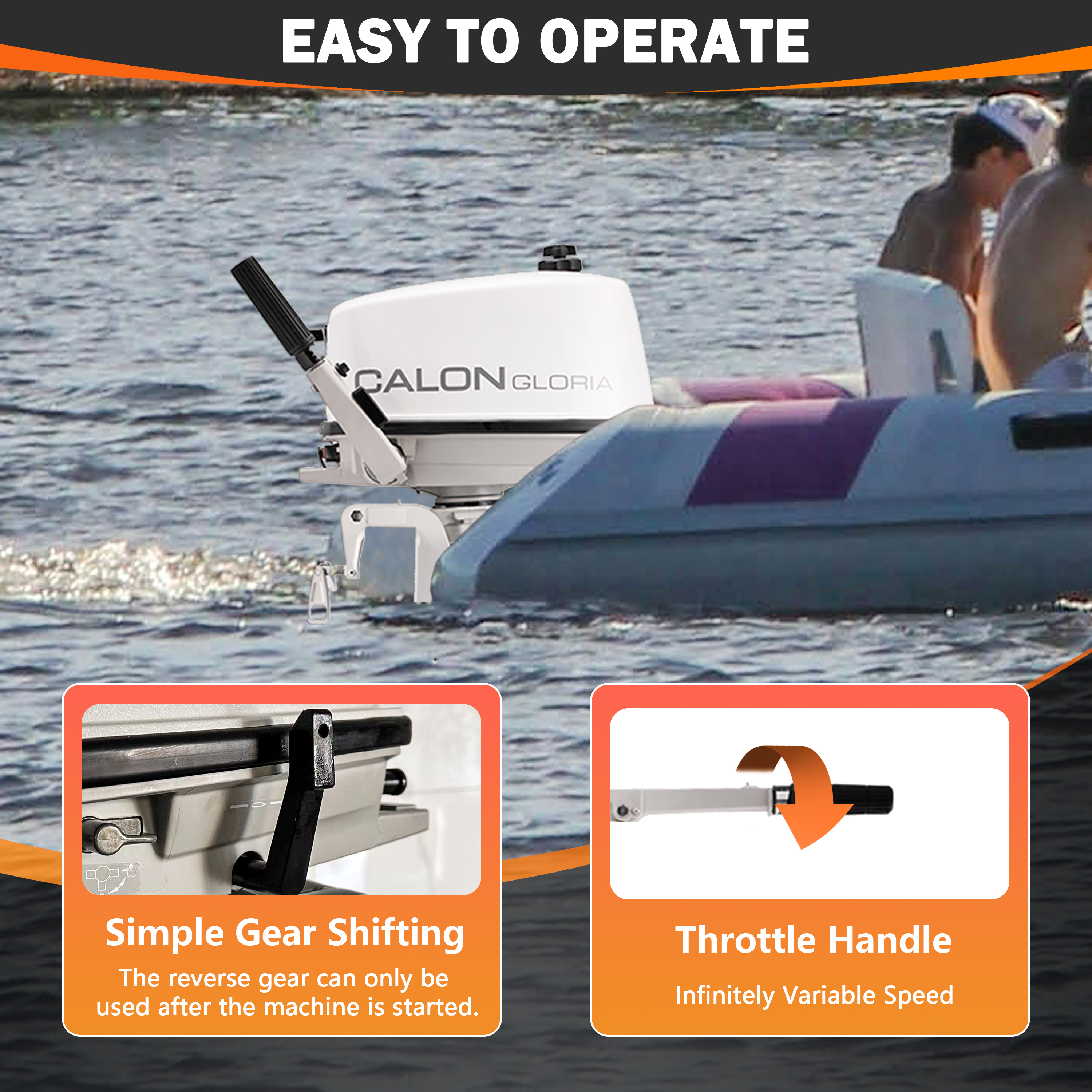 2 Stroke 5HP Calon Outboard Mo - مراجعة Fishing Boat Outboard Motor وسعره