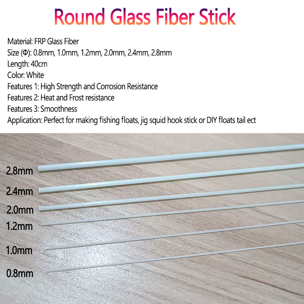 Bimoo 10/20pcs 0.8mm~2.8mm Rou - مراجعة Fishing Boat Fiberglass وسعره
