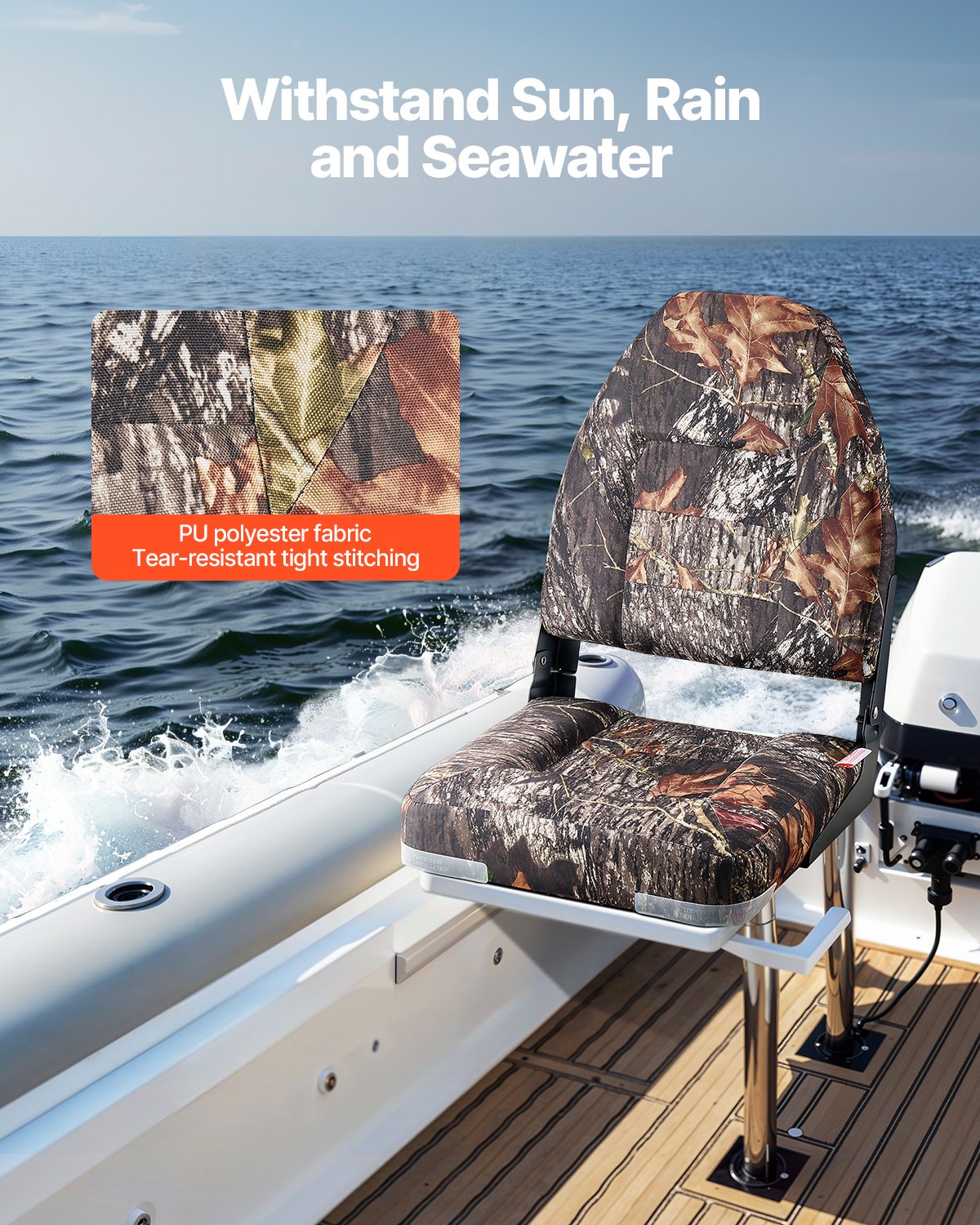 Boat Seat, High Backrest, Fold - مراجعة Fishing Boat Seat وسعره