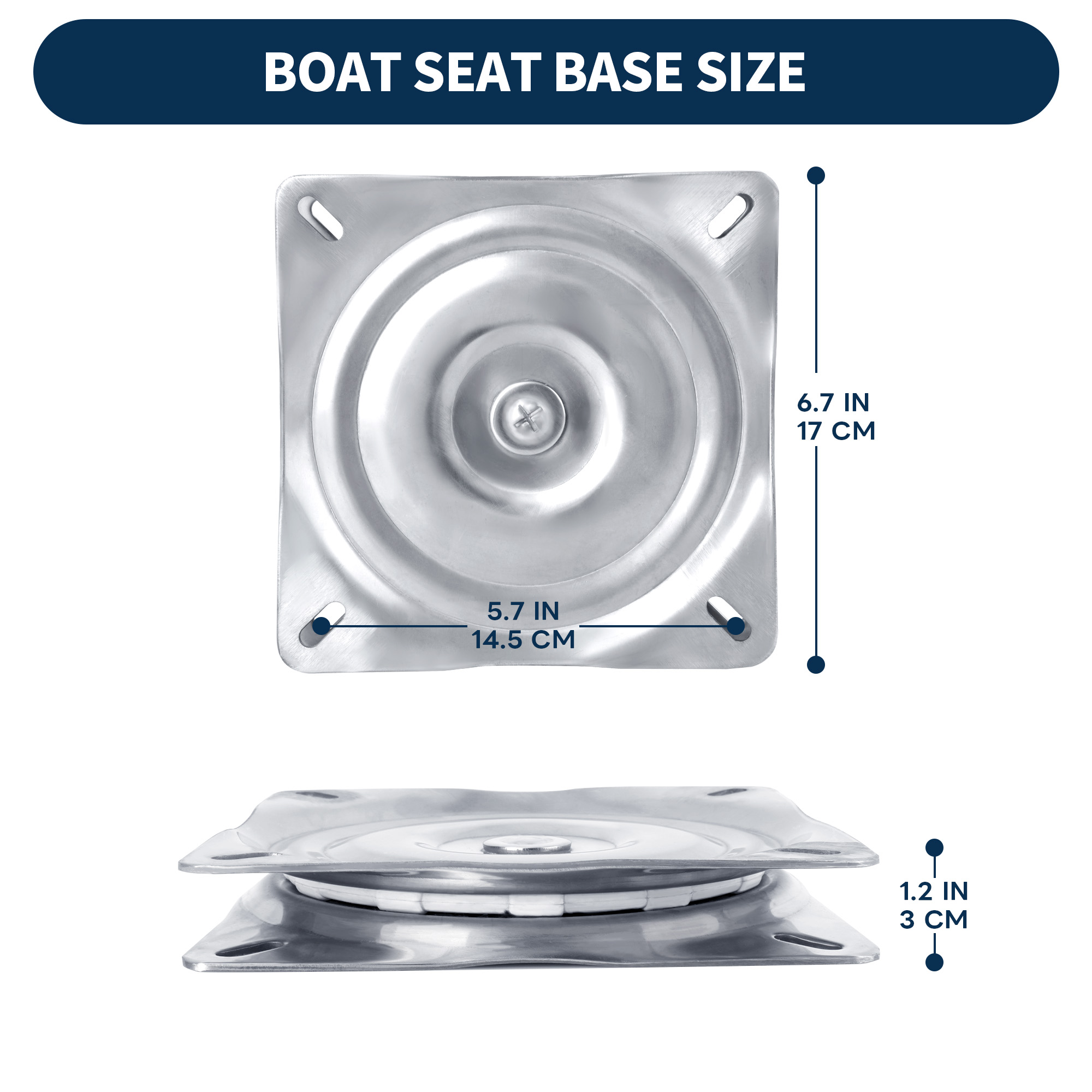 Boat Seat Swivel, 316 Stainles - مراجعة Fishing Boat Seat وسعره
