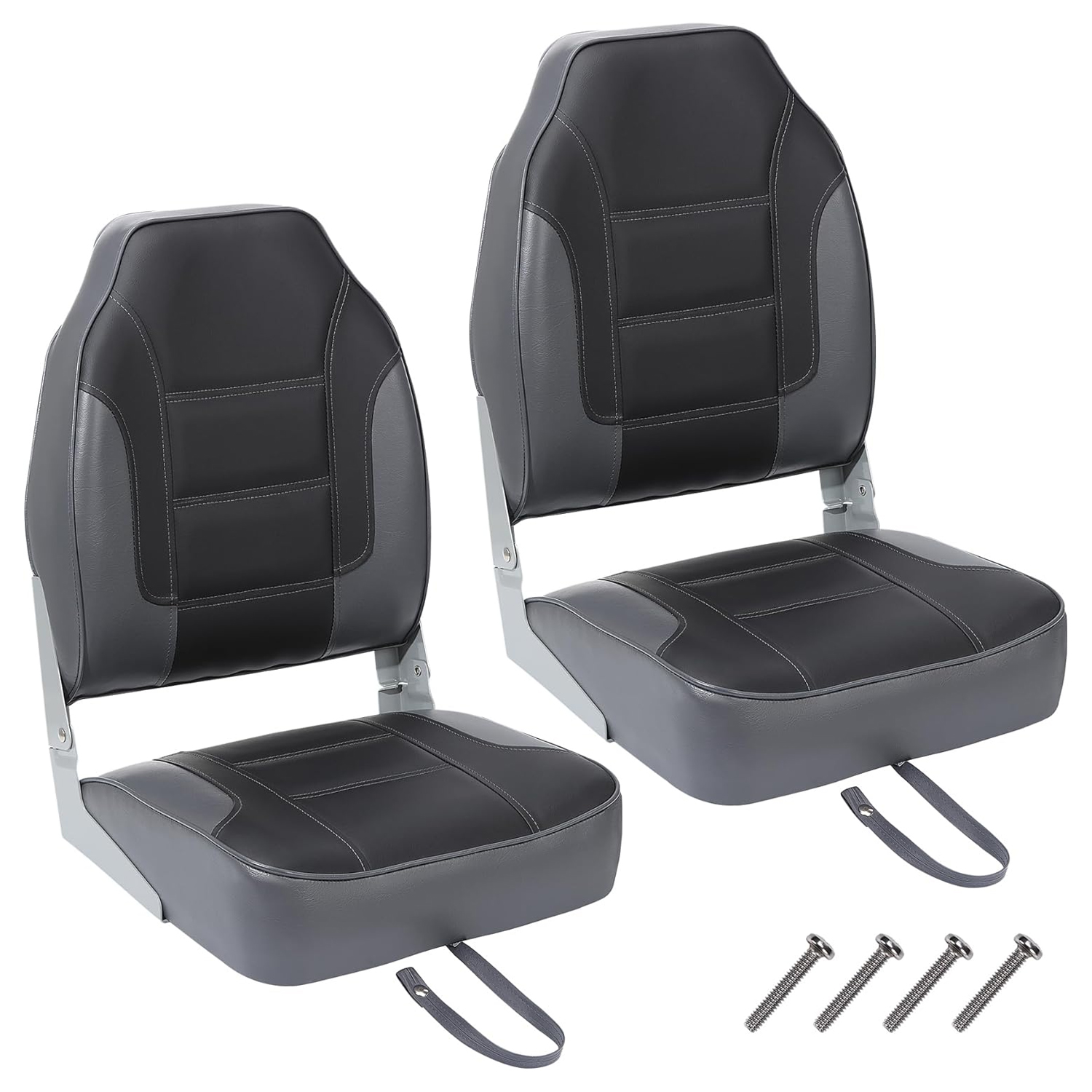 2 Pack Folding Boat Seats, Hig - مراجعة Fishing Boat Seat وسعره