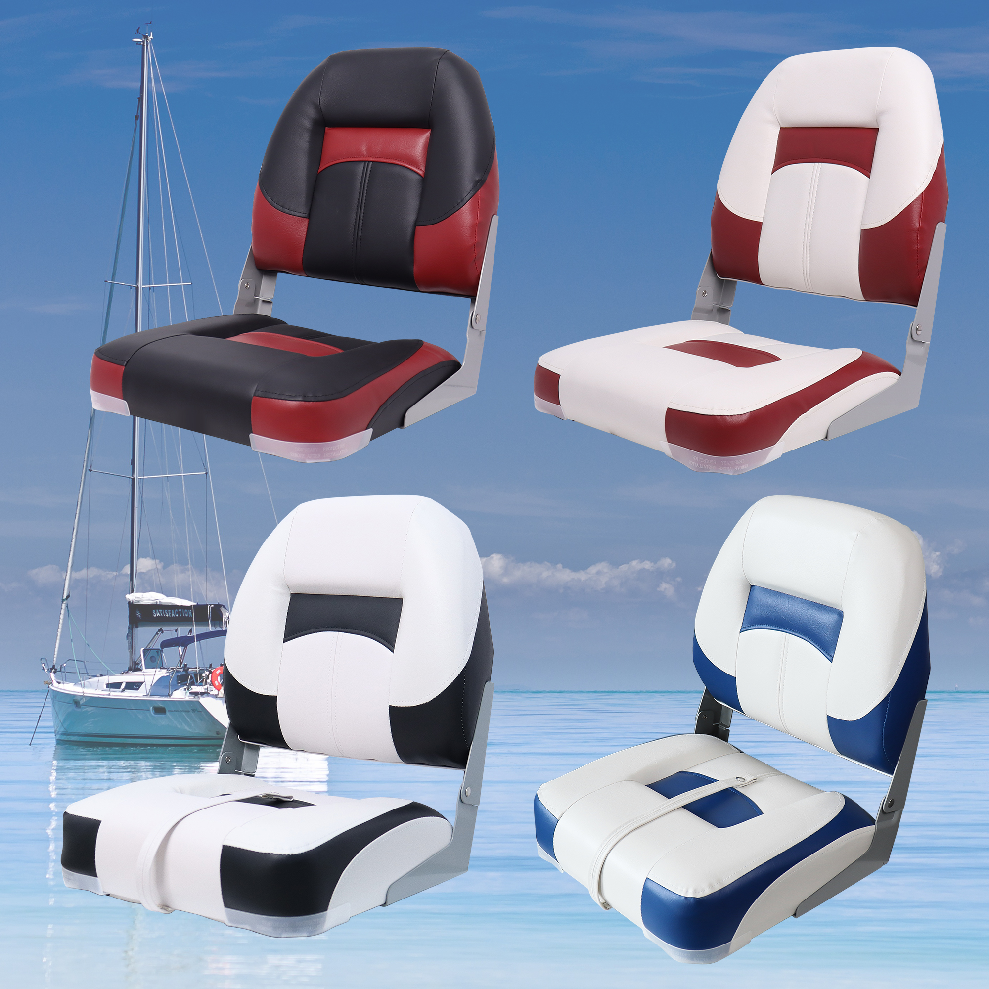 Folding Bass Boat Seats Classi - مراجعة Fishing Boat Seat وسعره