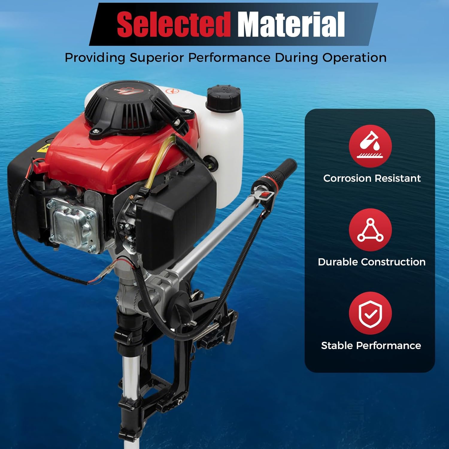 4HP Outboard Motor, 4 Stroke 5 - مراجعة Fishing Boat Outboard Motor وسعره