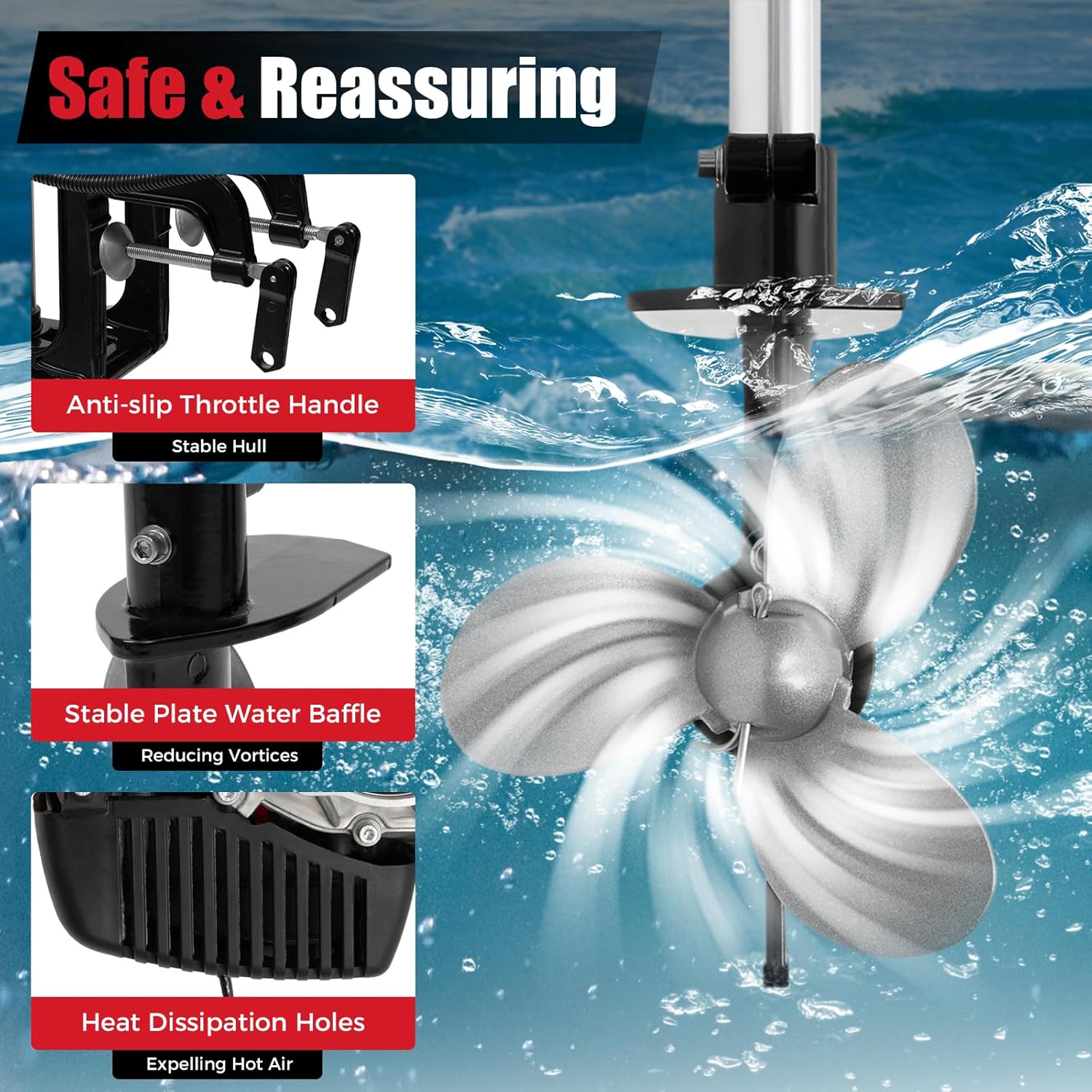 4HP Outboard Motor, 4 Stroke 5 - مراجعة Fishing Boat Outboard Motor وسعره
