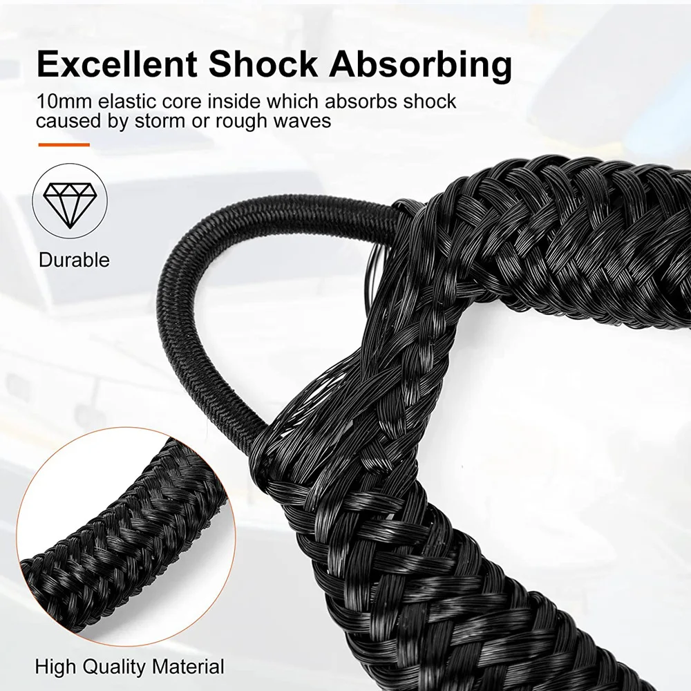 Boat Bungee Dock Line M8 Hook  - مراجعة Fishing Boat Anchor وسعره