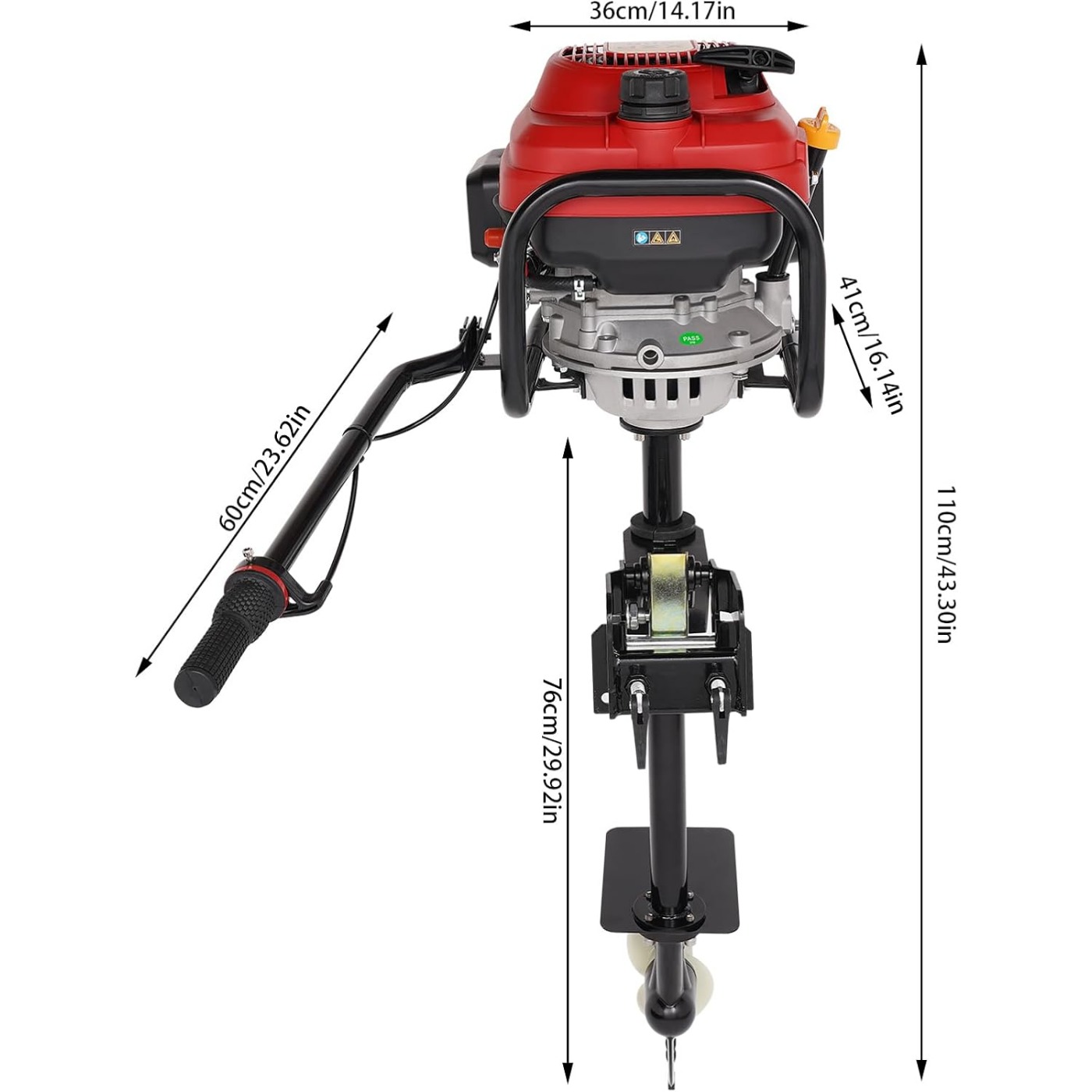 4-Stroke 6HP/7.5HP Gas Powered - مراجعة Fishing Boat Outboard Motor وسعره