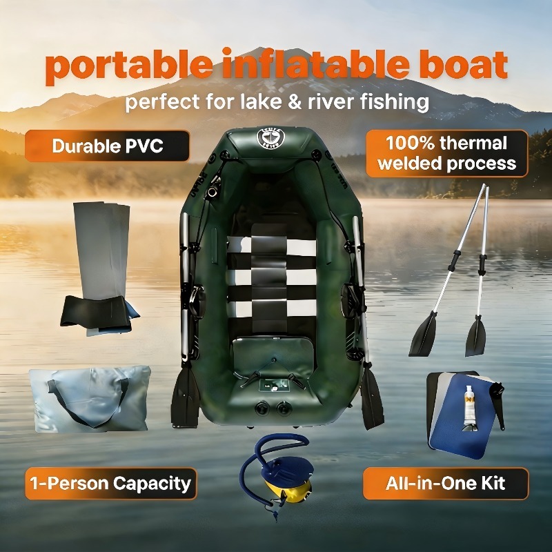 1 Person Fishing Boat Cheap In - مراجعة Fishing Boat Oar وسعره