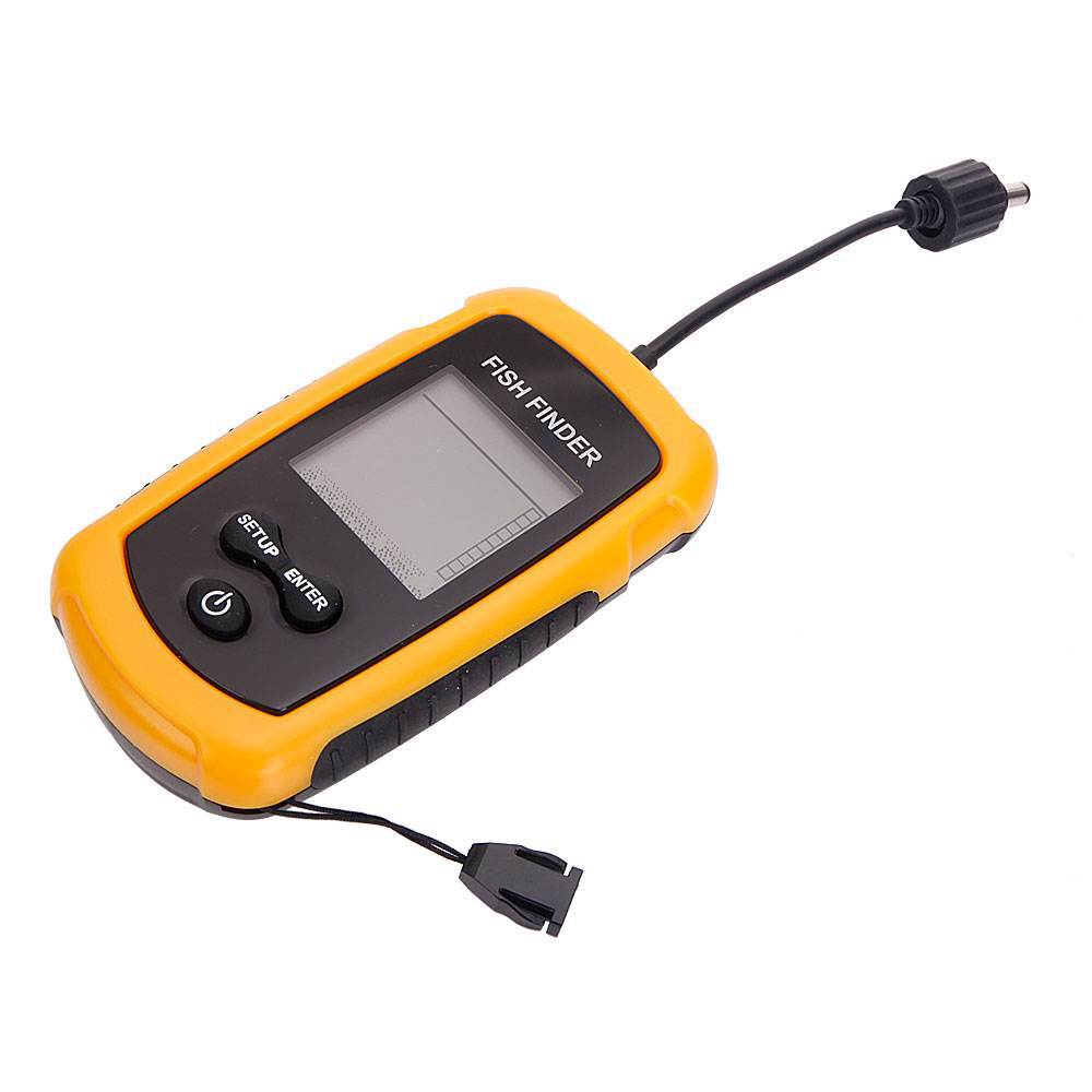 Alarm 100M Portable Sonar Fish - مراجعة Fishing Boat Depth Finder وسعره