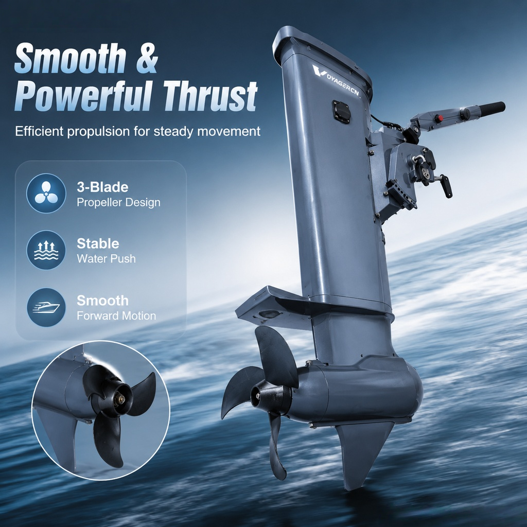 GPS Enabled 1500W 5HP 48V Elec - مراجعة Fishing Boat Outboard Motor وسعره