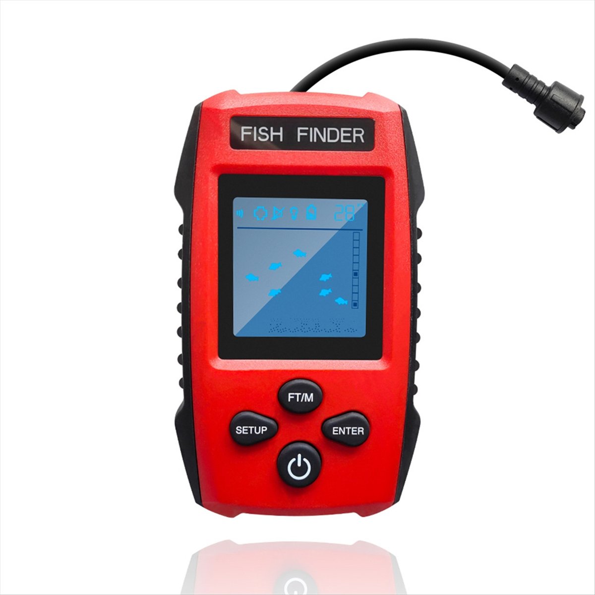 Color LCD Fish Finder Wired So - مراجعة Fishing Boat Depth Finder وسعره