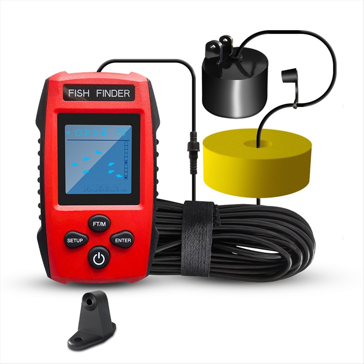 Color LCD Fish Finder Wired So - مراجعة Fishing Boat Depth Finder وسعره