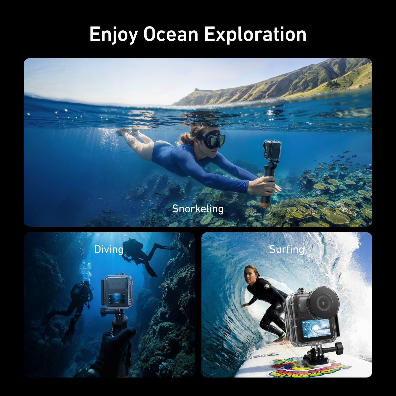 TELESIN 60M Diving Waterproof  - مراجعة Fishing Boat Cover وسعره