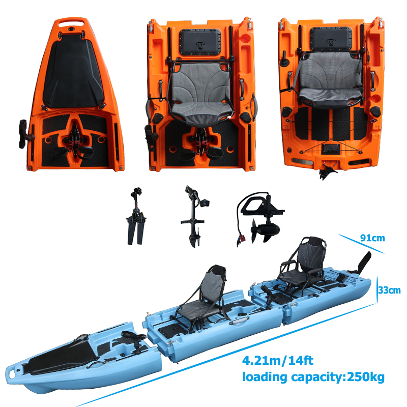 14FT 2 Person Detachable  Peda - مراجعة Fishing Boat Seat وسعره