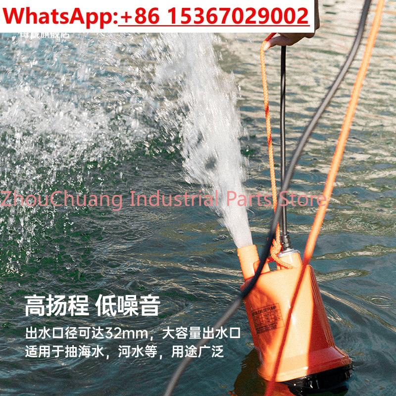 Marine bilge pump 12V24v DC su - مراجعة Fishing Boat Bilge Pump وسعره