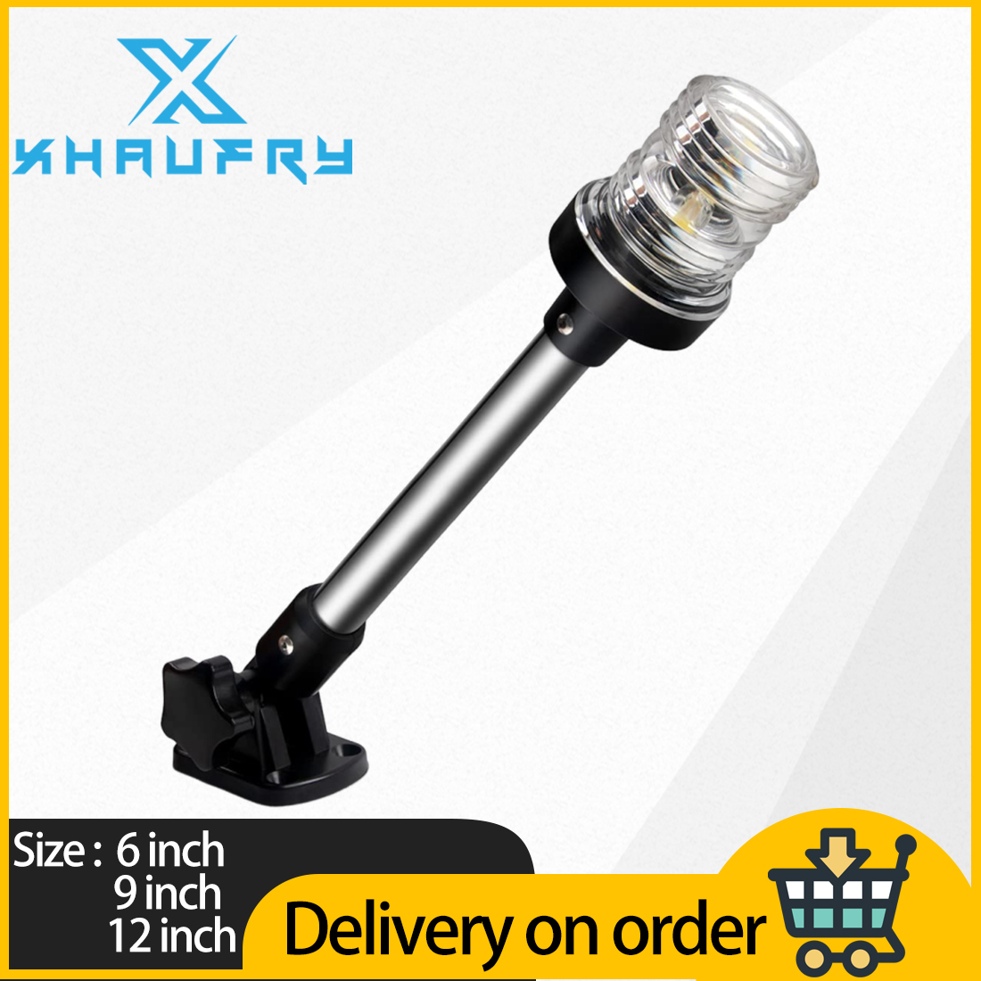 360 Degree White LED Fold Down - مراجعة Fishing Boat Navigation Light وسعره