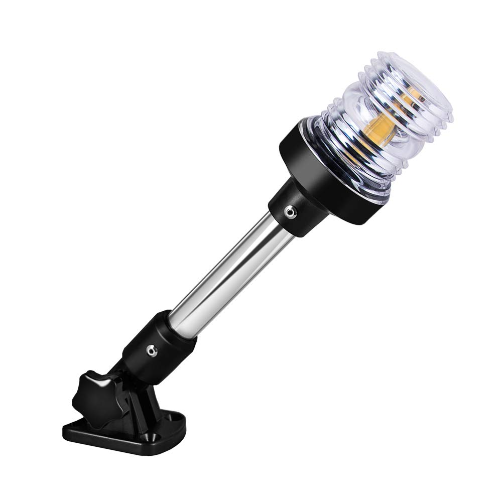 360 Degree White LED Fold Down - مراجعة Fishing Boat Navigation Light وسعره