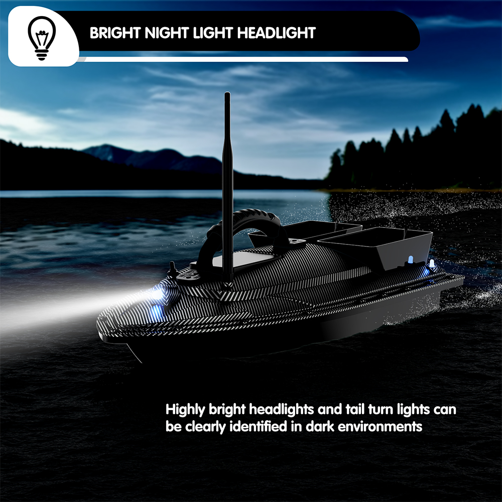V070 12000mAh/5200mAh RC Bait  - مراجعة Fishing Boat Gps وسعره