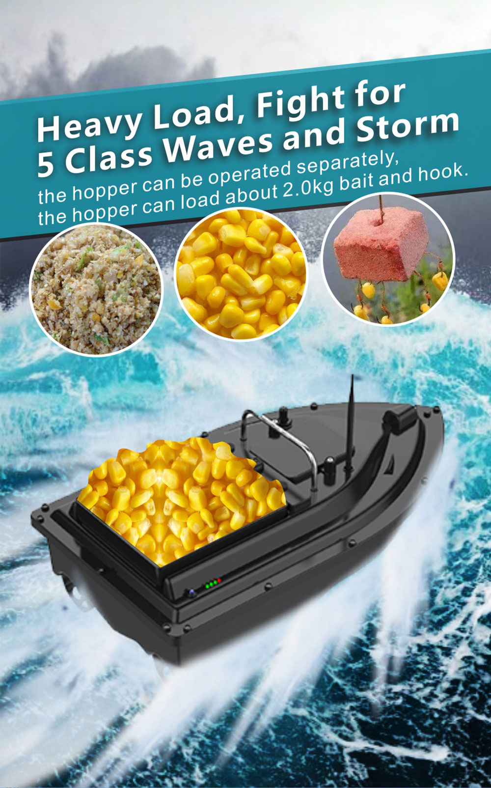 Bait Boat With GPS Positioning - مراجعة Fishing Boat Gps وسعره