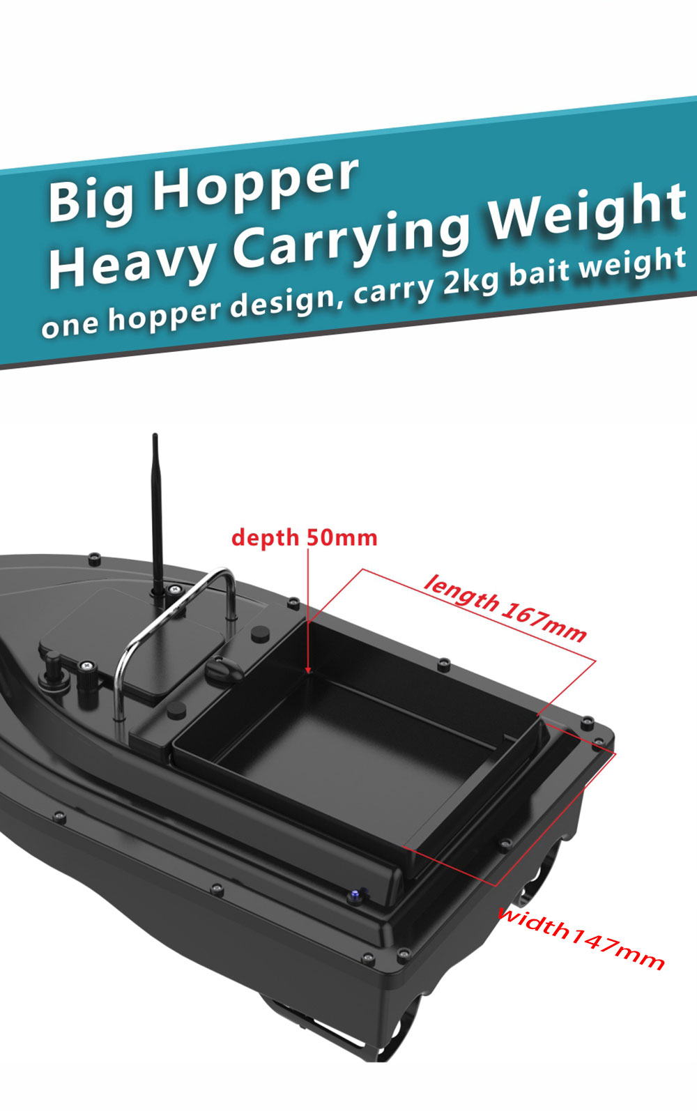 Bait Boat With GPS Positioning - مراجعة Fishing Boat Gps وسعره
