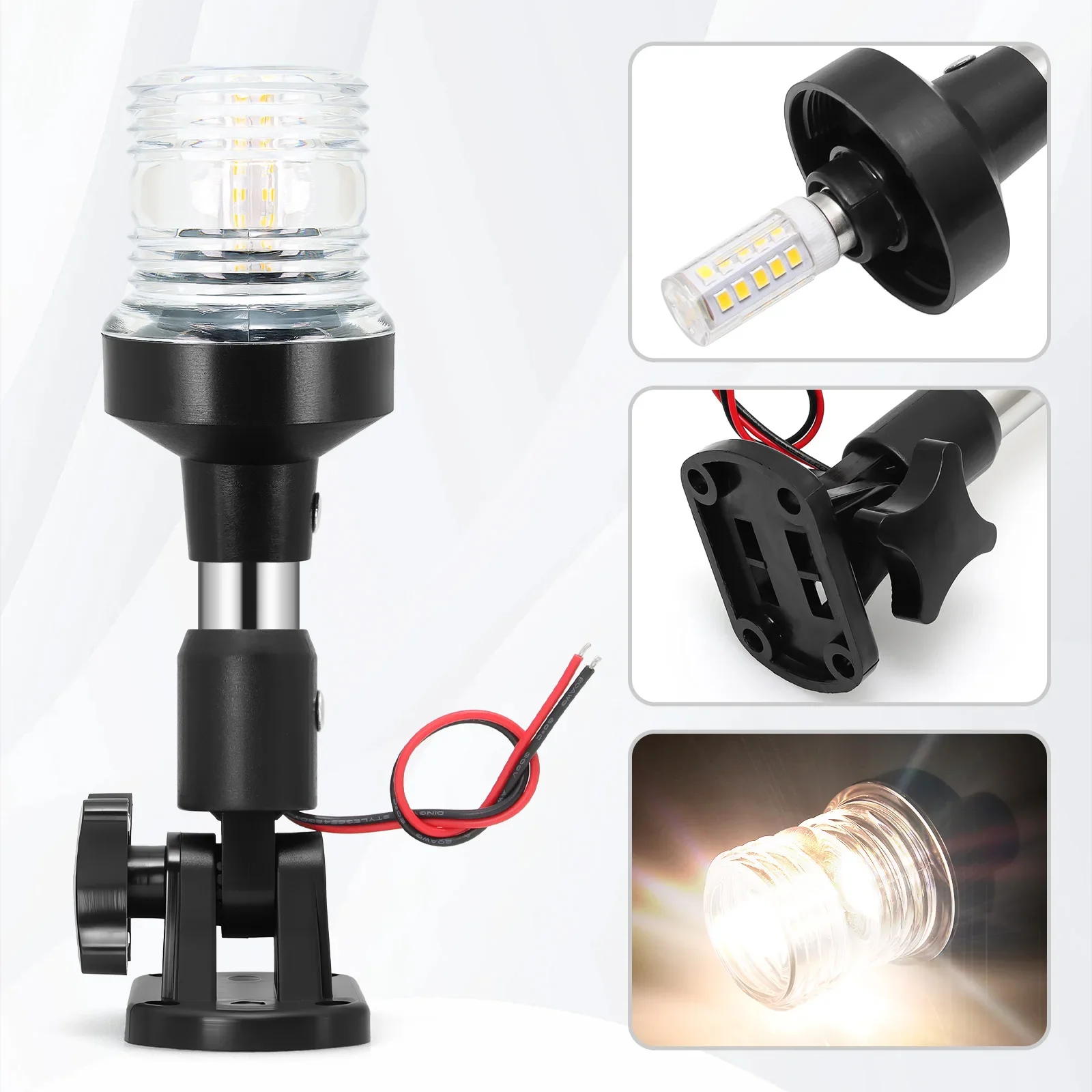 AD 12-24V Navigation Light 6in - مراجعة Fishing Boat Paddle وسعره