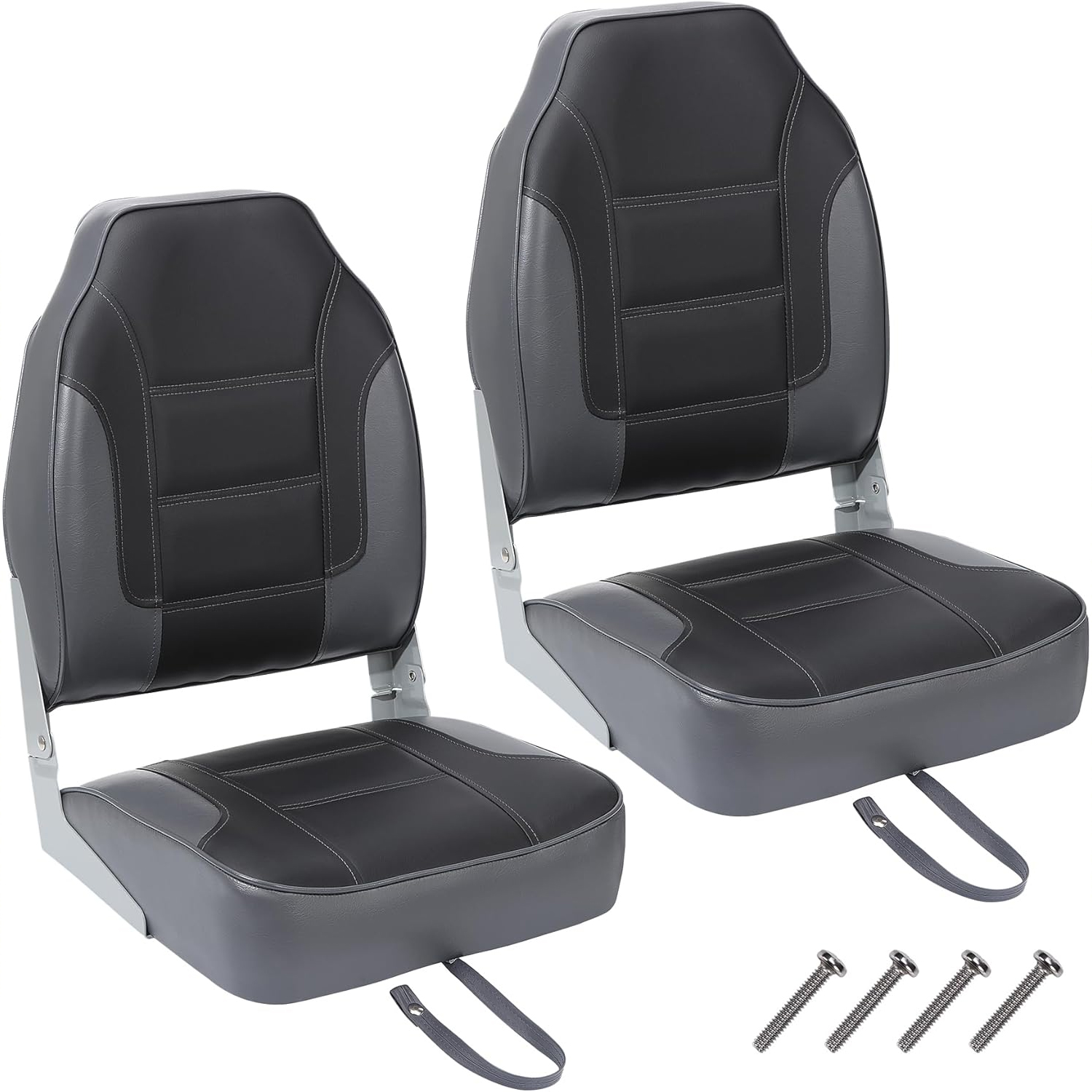 2 Pack Folding Boat Seats, Hig - مراجعة Fishing Boat Seat وسعره