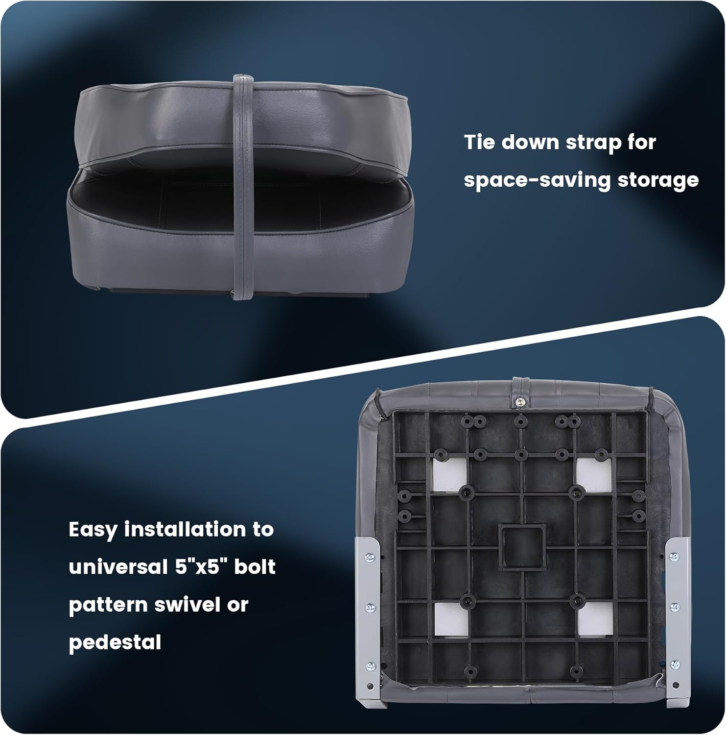 2 Pack Folding Boat Seats, Hig - مراجعة Fishing Boat Seat وسعره