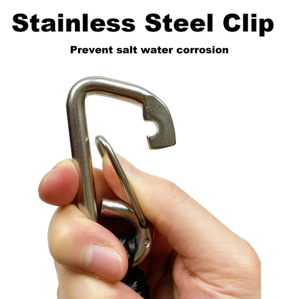 2/1PCS Elastic Bungee Mooring  - مراجعة Fishing Boat Anchor وسعره